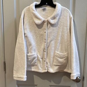 GUC Go Softly Fleece Button-Up Pajama Jacket